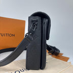 Louis Vuitton Super Monogram Taurillon S Rock Shoulder Bag Black — view 4