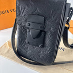 Louis Vuitton Super Monogram Taurillon S Rock Shoulder Bag Black — view 6