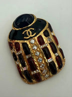 Chanel Egyptian Scarab Brooch — view 2
