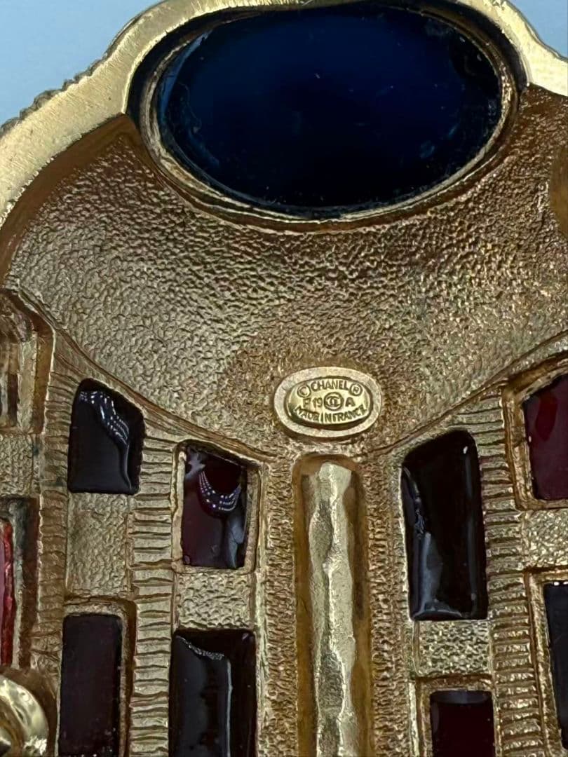 Chanel Egyptian Scarab Brooch — view 5