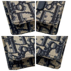 Dior Trotter Canvas Chain Shoulder Bag Leather Pouch — view 6