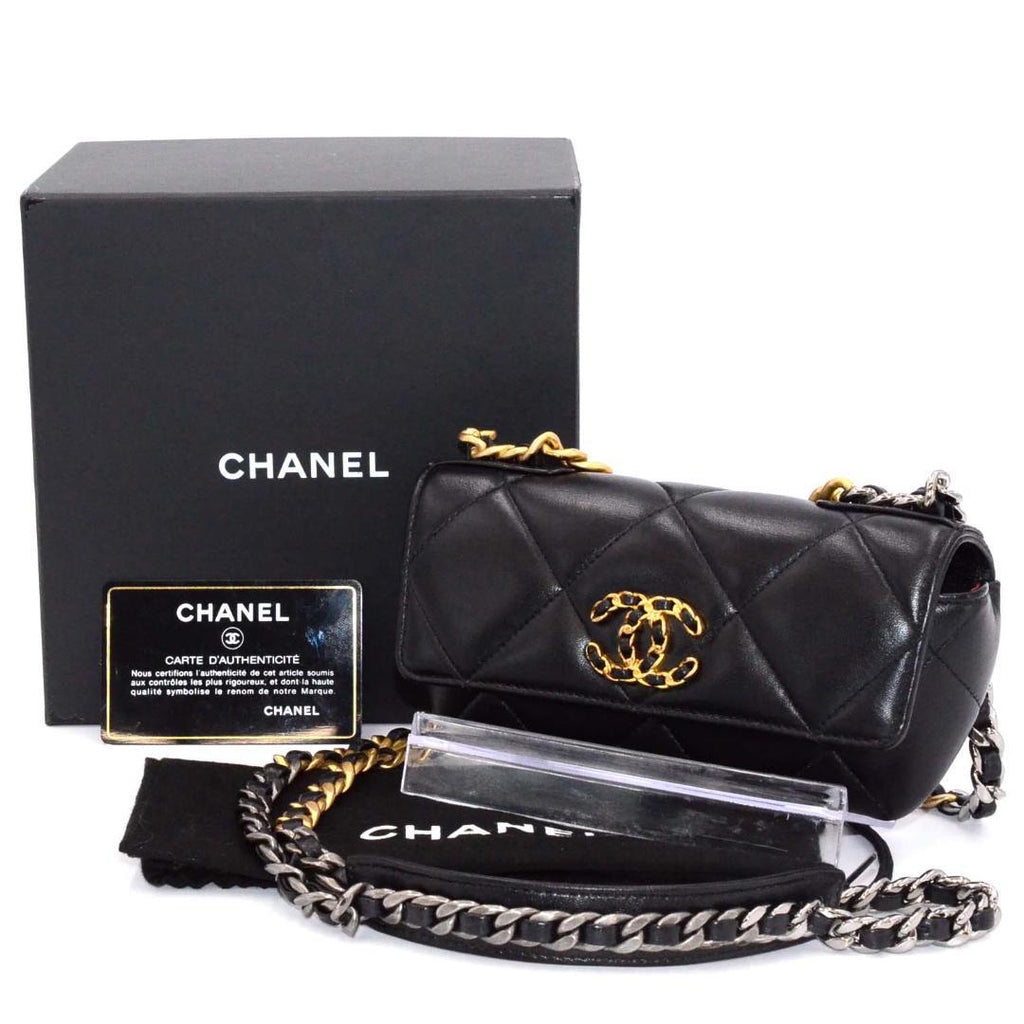 Chanel Mini Quilted 19 Chain Shoulder
