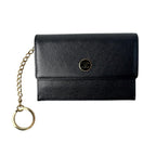 Chanel CC Logo Coin Purse with Key Ring Black — view 2