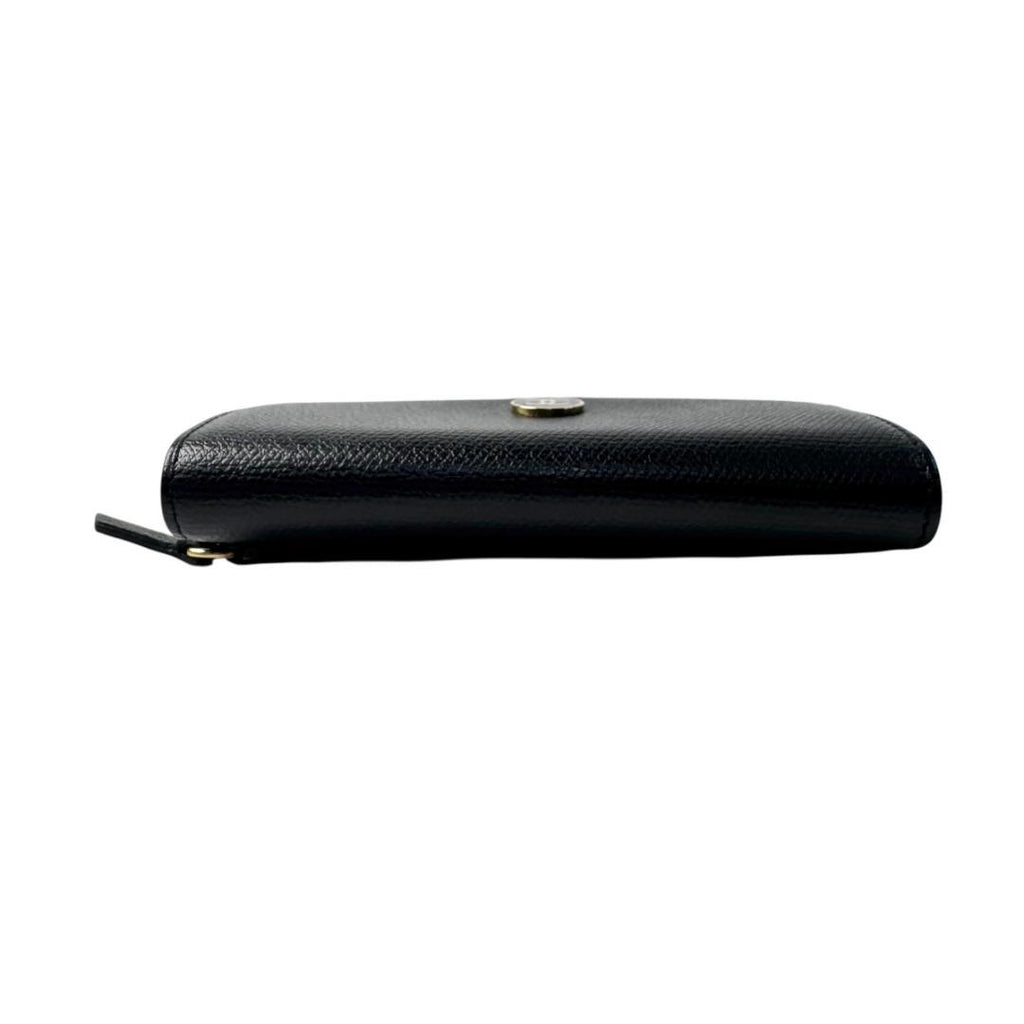 Chanel CC Logo Coin Purse with Key Ring Black — view 4