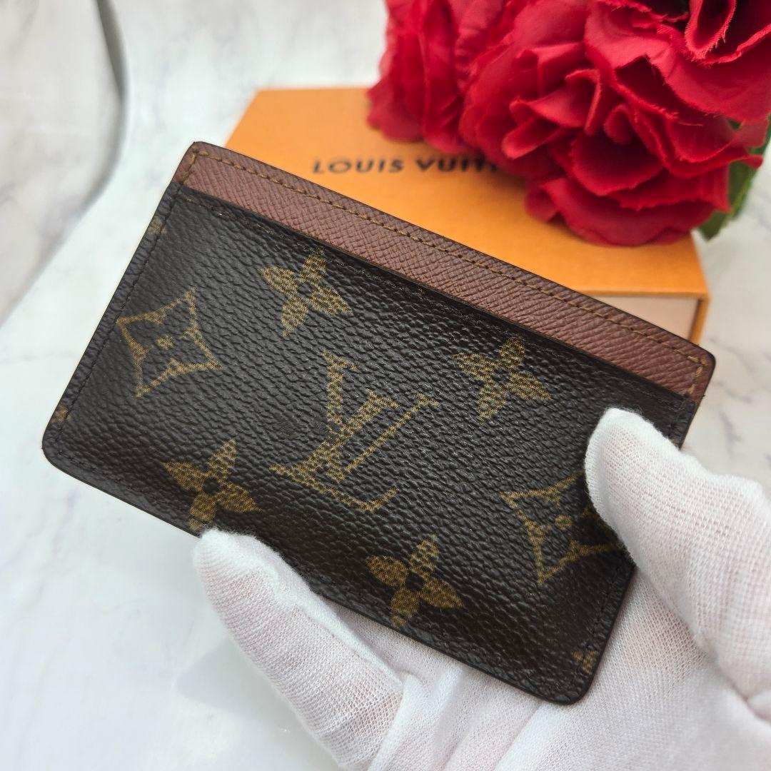 Louis Vuitton Monogram Porte Cartes Simple Card Case — view 3