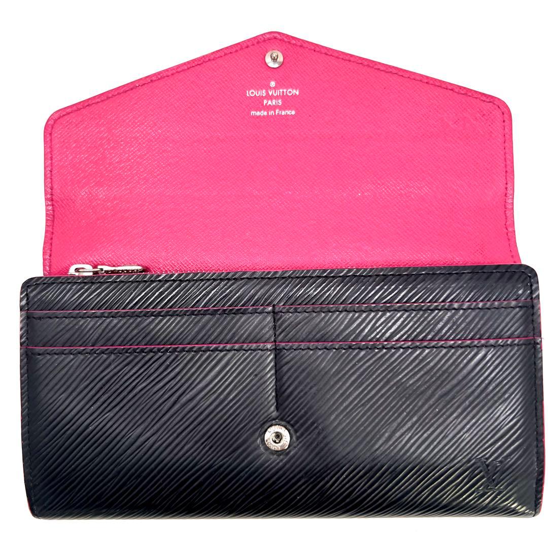 Louis Vuitton Epi Noir Pink Portefeuille Sarah Wallet — view 2
