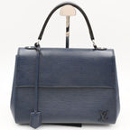 Louis Vuitton Epi Handbag Cluny MM Indigo Blue Leather