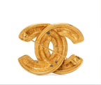 Chanel CC Logo Vintage Brooch — view 2
