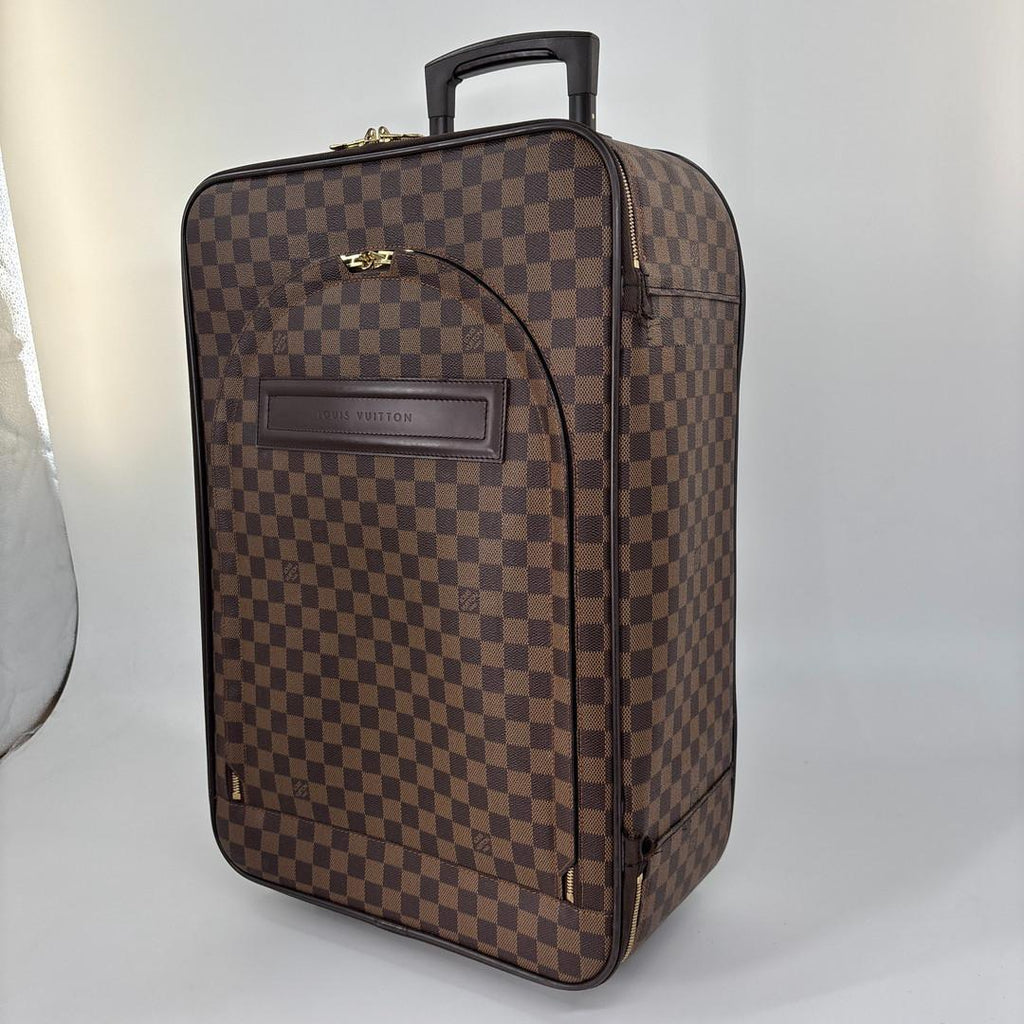 Louis Vuitton Super Damier Pegase 55 Leather Suitcase Travel — view 2