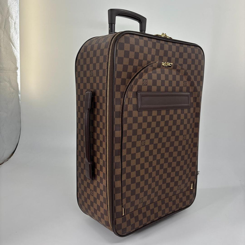 Louis Vuitton Super Damier Pegase 55 Leather Suitcase Travel — view 3