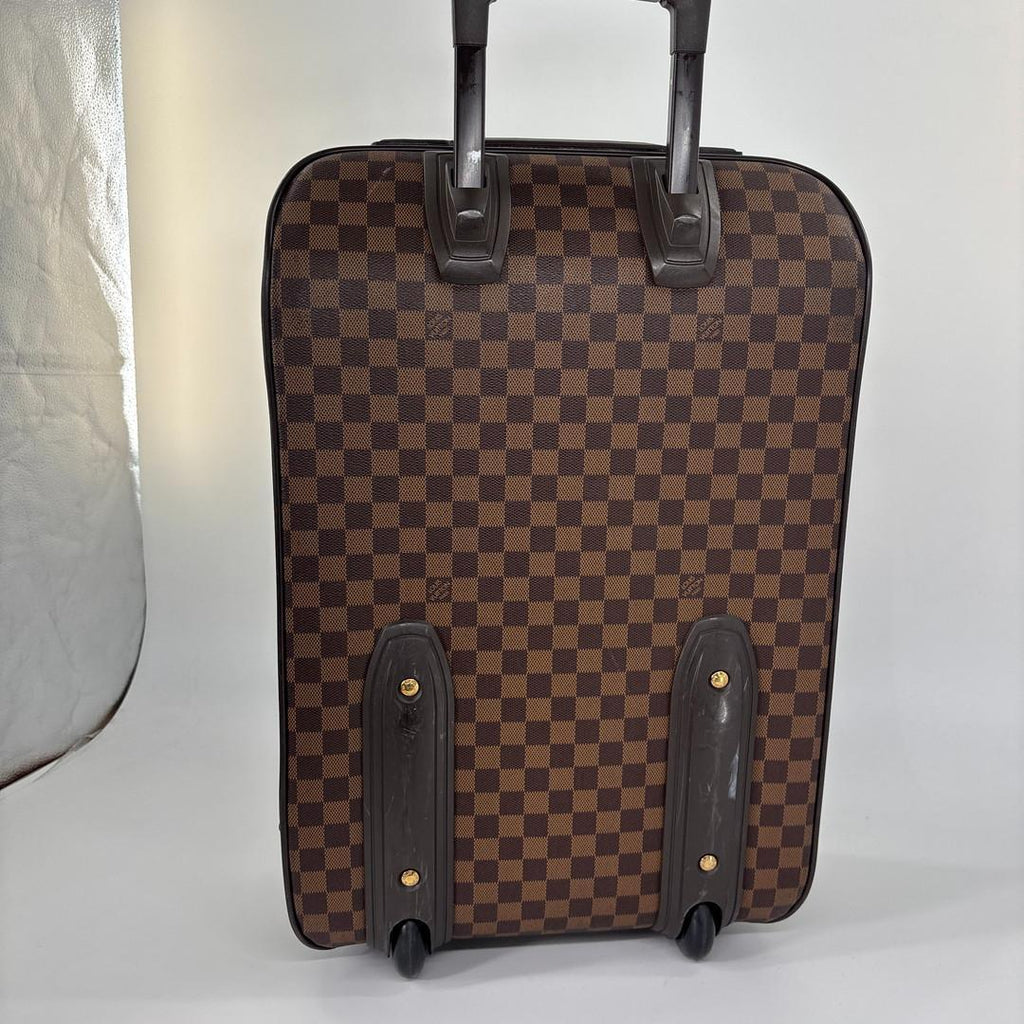 Louis Vuitton Super Damier Pegase 55 Leather Suitcase Travel — view 5