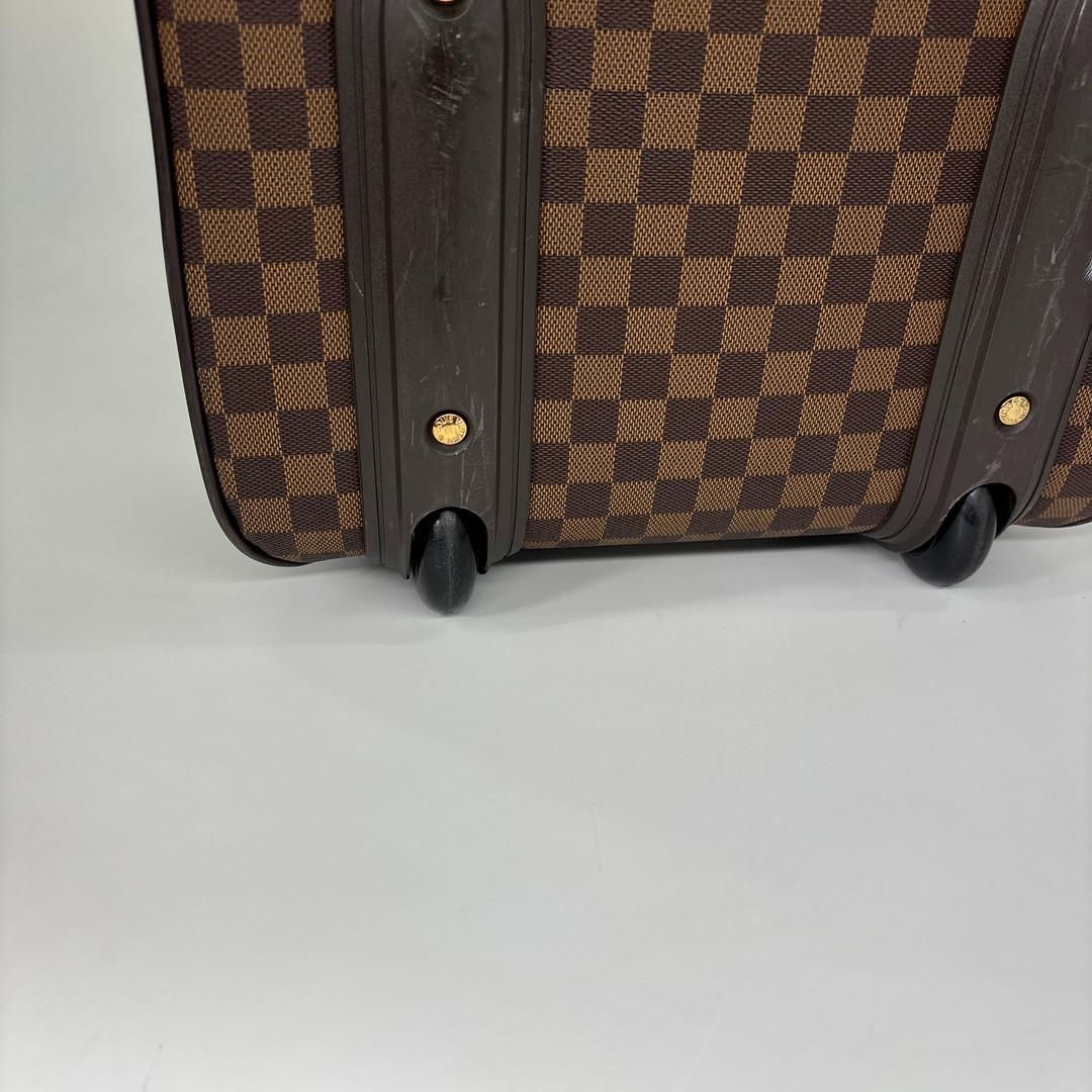 Louis Vuitton Super Damier Pegase 55 Leather Suitcase Travel — view 6