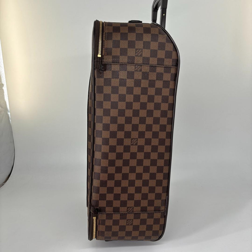 Louis Vuitton Super Damier Pegase 55 Leather Suitcase Travel — view 7
