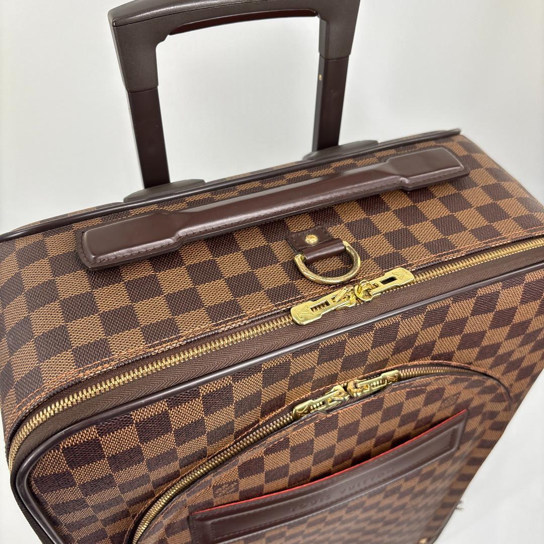 Louis Vuitton Super Damier Pegase 55 Leather Suitcase Travel — view 8