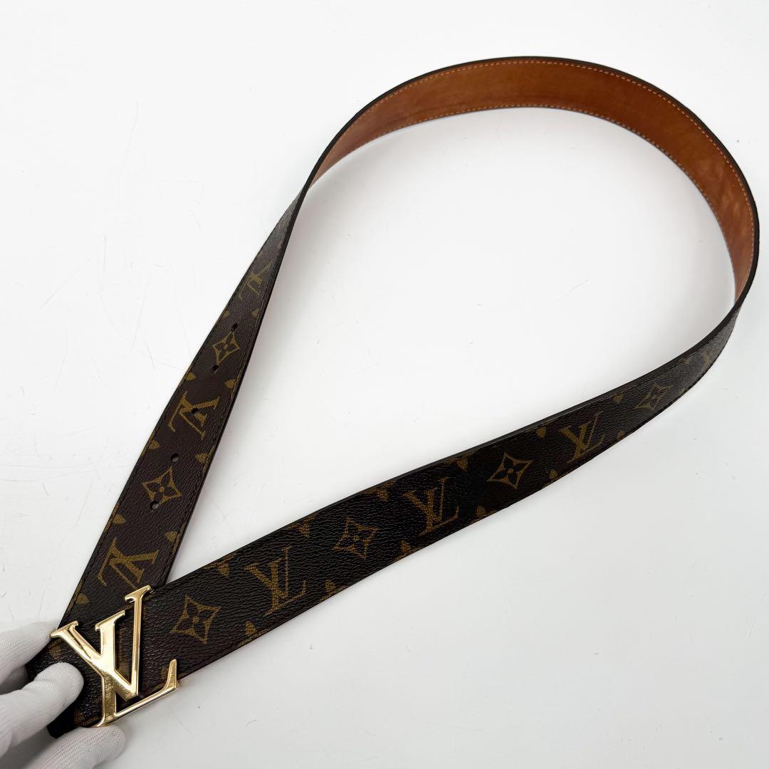 Louis Vuitton Ceinture Initial Monogram Brown LV Gold Belt — view 2