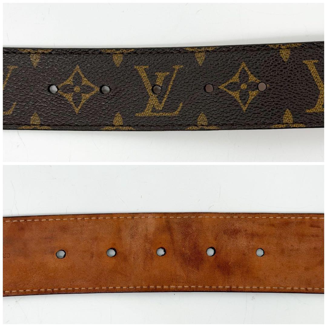 Louis Vuitton Ceinture Initial Monogram Brown LV Gold Belt — view 5