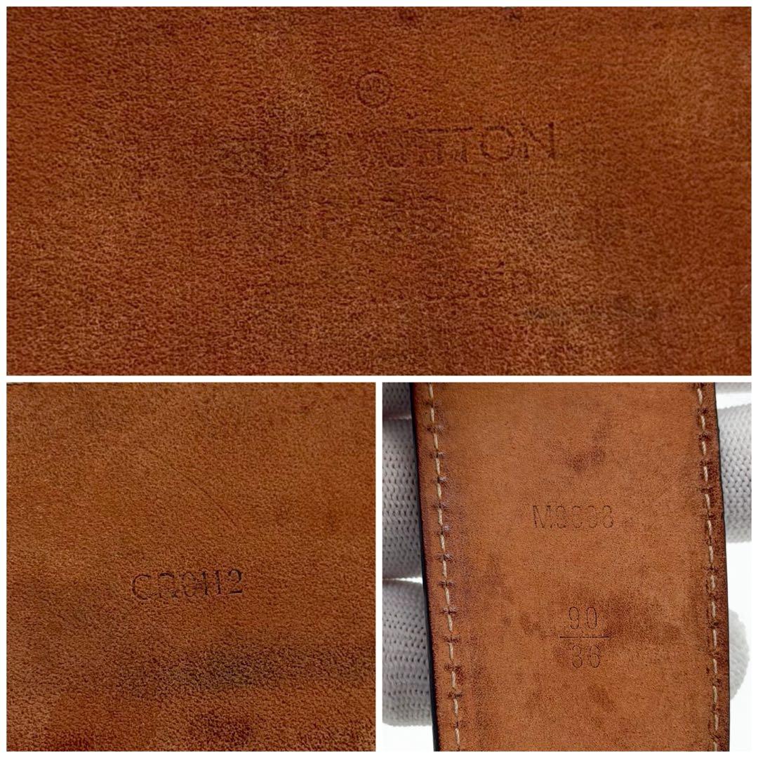 Louis Vuitton Ceinture Initial Monogram Brown LV Gold Belt — view 6