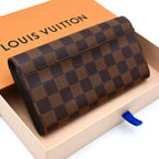 Louis Vuitton Damier Ebene Portefeuille Sarah Wallet Brown — view 2
