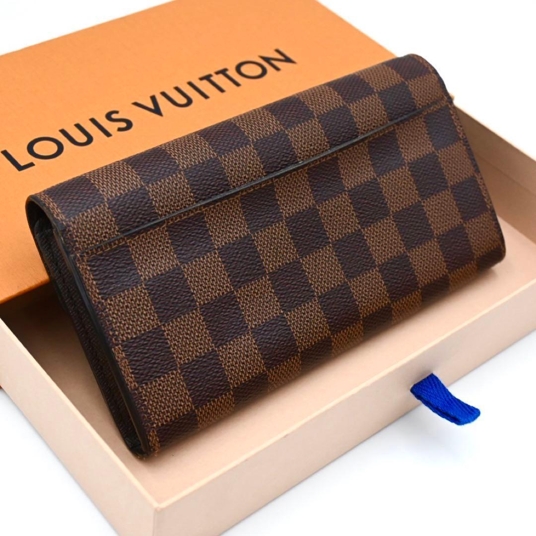 Louis Vuitton Damier Ebene Portefeuille Sarah Wallet Brown — view 2