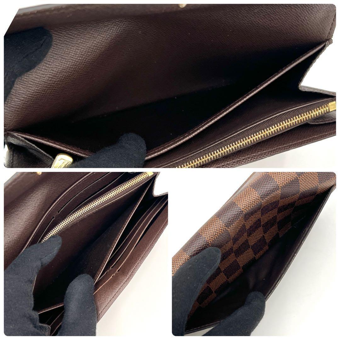 Louis Vuitton Damier Ebene Portefeuille Sarah Wallet Brown — view 5
