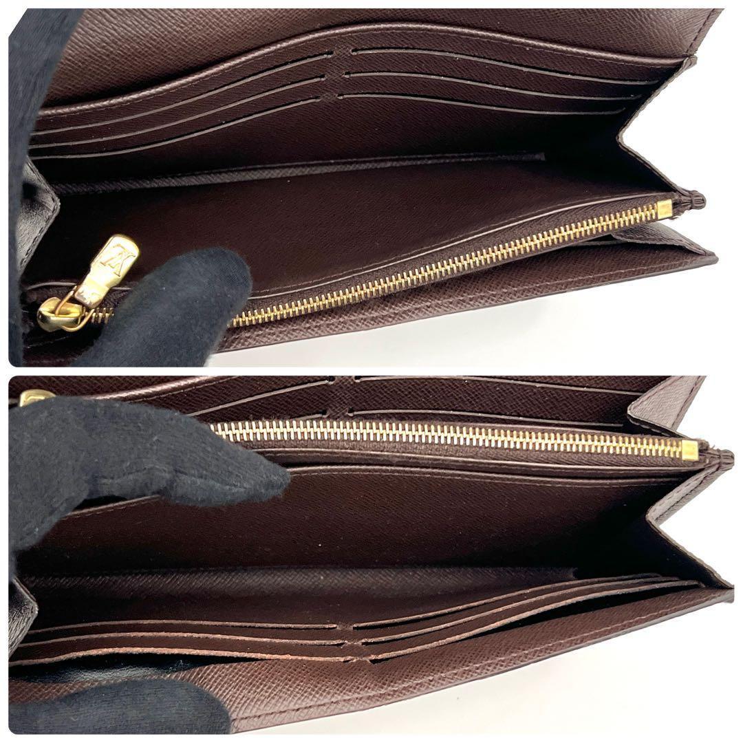 Louis Vuitton Damier Ebene Portefeuille Sarah Wallet Brown — view 6