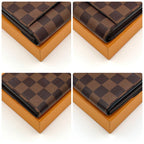Louis Vuitton Damier Ebene Portefeuille Sarah Wallet Brown — view 9