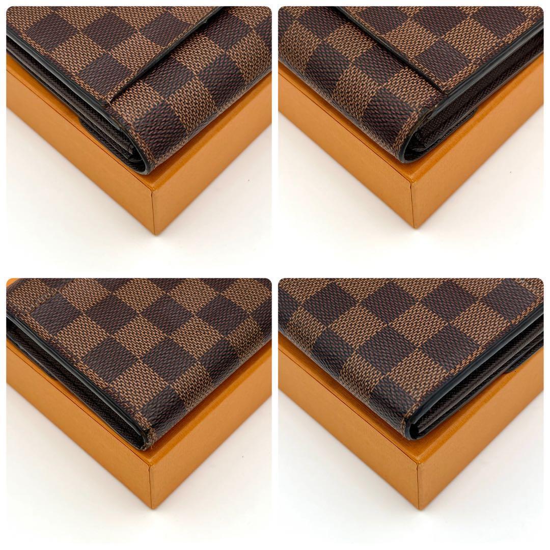 Louis Vuitton Damier Ebene Portefeuille Sarah Wallet Brown — view 9