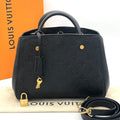 Louis Vuitton Montaigne BB Empreinte Black Handbag
