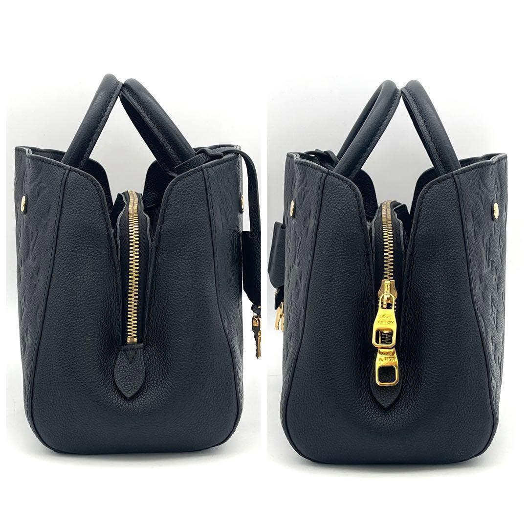 Louis Vuitton Montaigne BB Empreinte Black Handbag — view 5