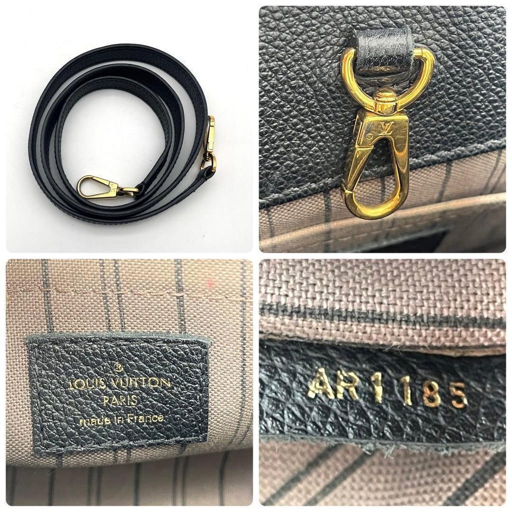 Louis Vuitton Montaigne BB Empreinte Black Handbag — view 9