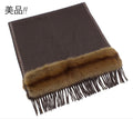 Fendi Cashmere Fur Scarf