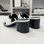 Hermes Area 60 Leather Sandals Mule White — view 5