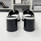 Hermes Area 60 Leather Sandals Mule White — view 6