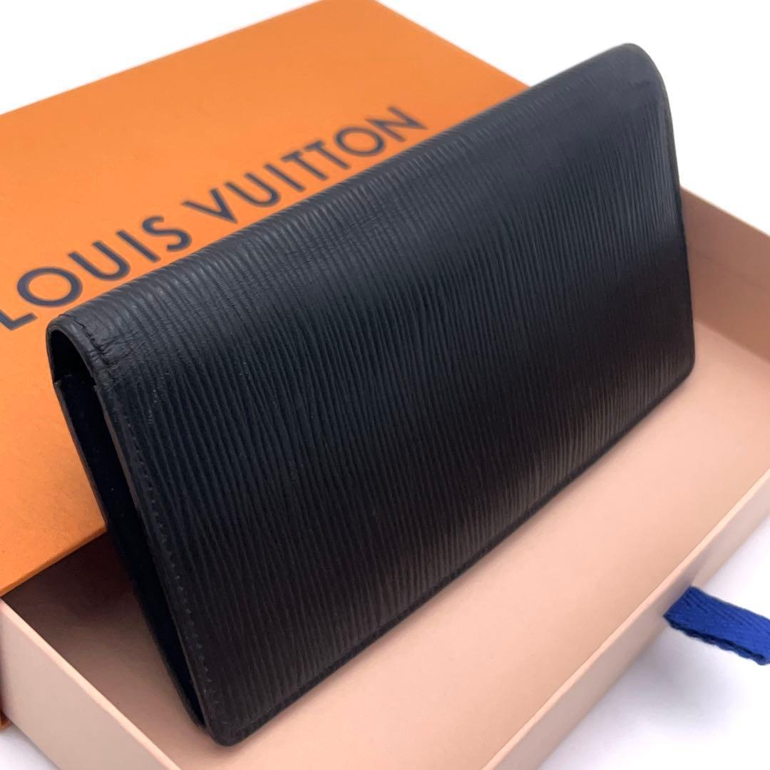 Louis Vuitton Epi Portefeuille Brazza Circle Black Yellow Wallet — view 2