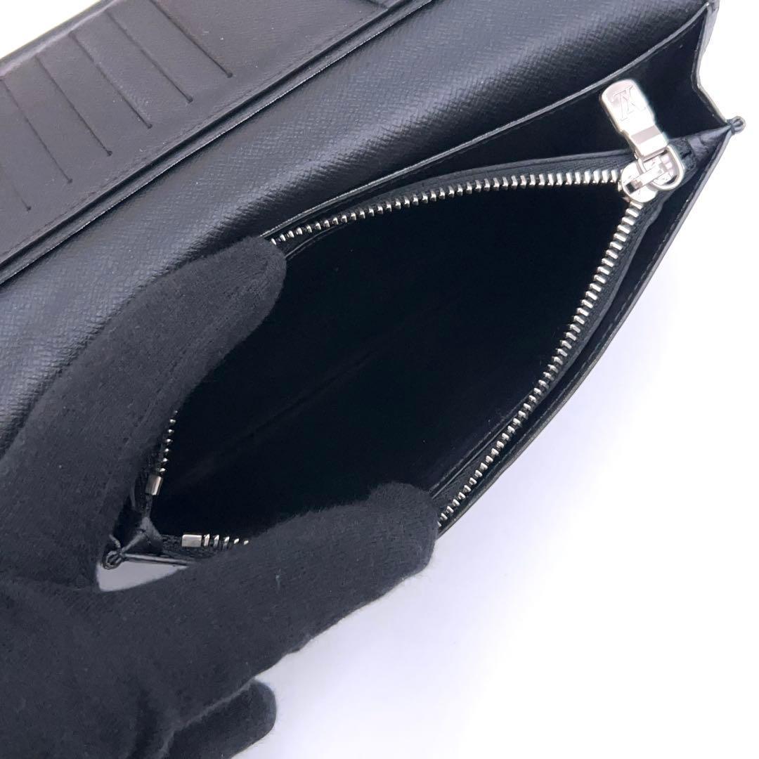 Louis Vuitton Epi Portefeuille Brazza Circle Black Yellow Wallet — view 6
