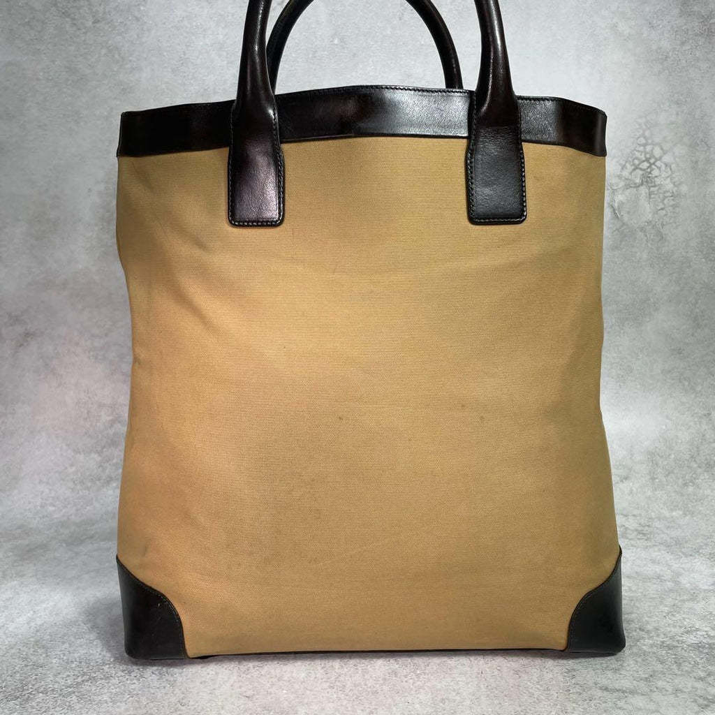 Gucci GG Sherry Line Tote Bag Brown Logo — view 3