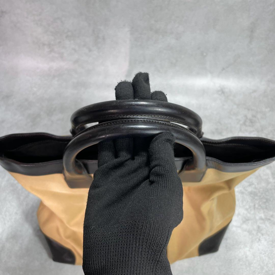 Gucci GG Sherry Line Tote Bag Brown Logo — view 4