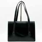 Celine Carriage Triomphe Leather Tote Vintage Black — view 3