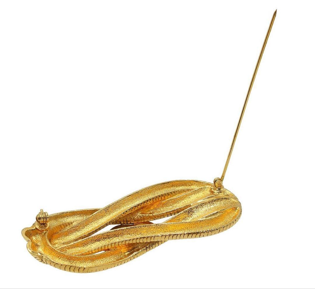 Chanel CC Logo Chain Brooch — view 4