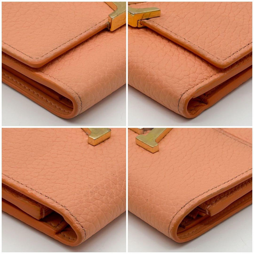 Louis Vuitton Portefeuille Capucines Compact Big Logo Trifold Wallet — view 7