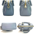 Celine Mini Boston Bag Cuir Triomphe Light Blue — view 4