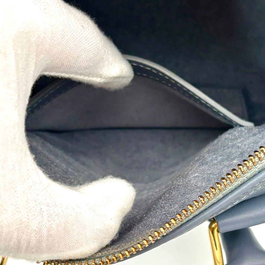 Celine Mini Boston Bag Cuir Triomphe Light Blue — view 8