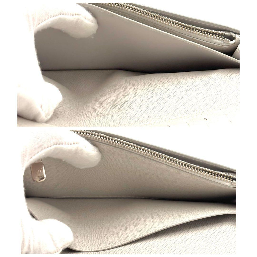 Louis Vuitton Wallet Portefeuille Brazza NM Taigarama White — view 5