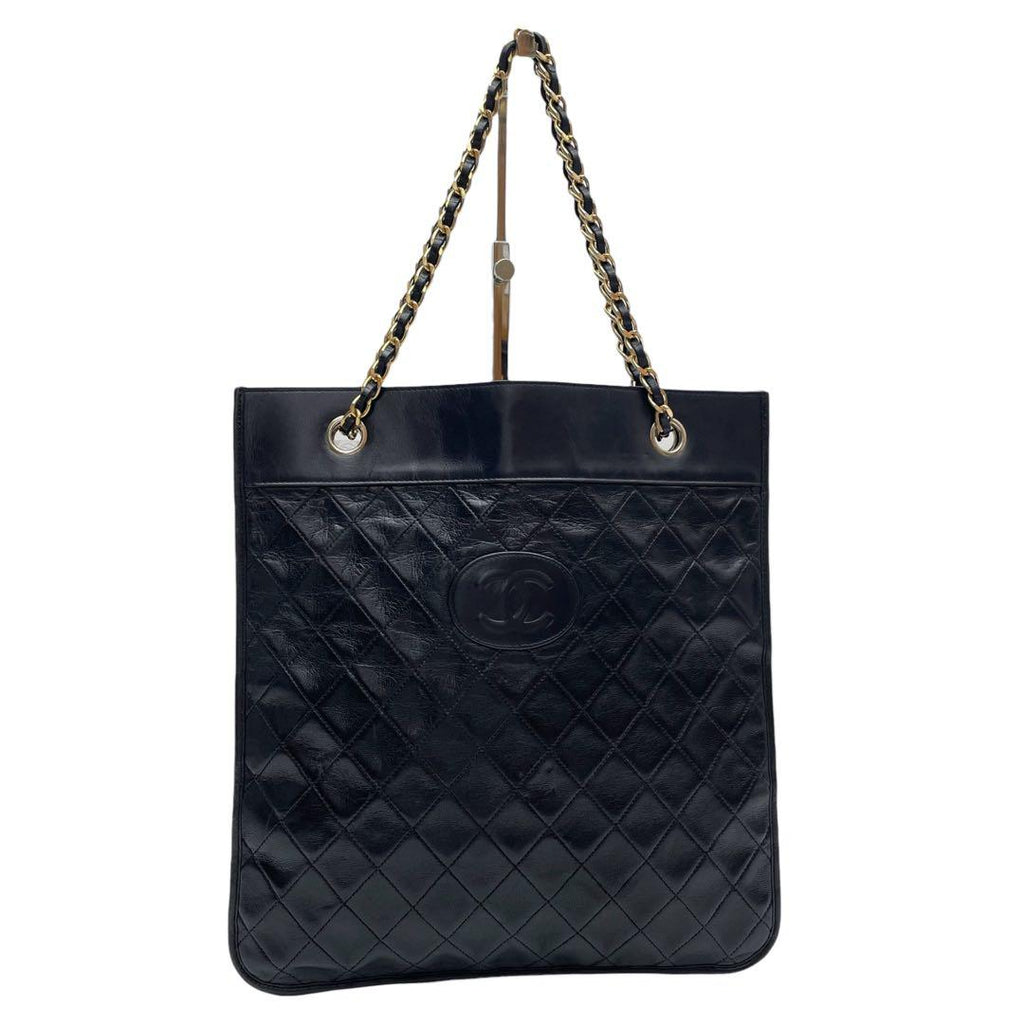 Chanel Quilted Lambskin Chain Shoulder Bag CC Logo — view 3