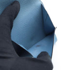 Hermes Bearn Rectoverso Trifold Wallet Blue Jean — view 7