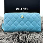 Chanel Wallet Quilted Round Zip LB — view 2