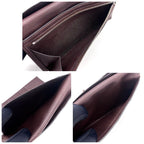 Hermes Bearn Dupri Trifold Wallet Black Chevre — view 4