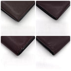 Hermes Bearn Dupri Trifold Wallet Black Chevre — view 7