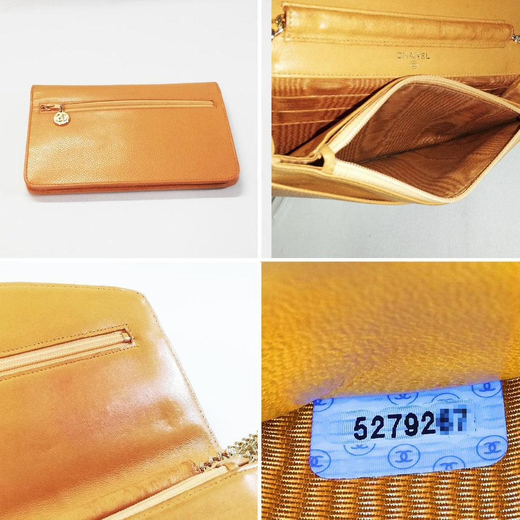 Chanel Bifold Wallet Caviar Mari Gold — view 4