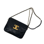 Chanel Bicolor Quilted Big CC Logo Chain Shoulder Bag — view 3
